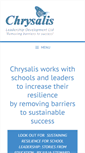 Mobile Screenshot of chrysalisleadershipdevelopment.com