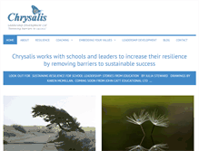 Tablet Screenshot of chrysalisleadershipdevelopment.com